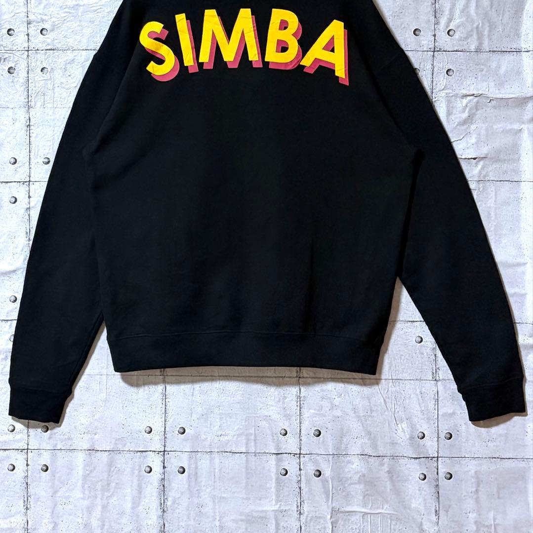 古着 ディズニー スウェット トレーナー ビッグロゴ ライオンキング シンバ L