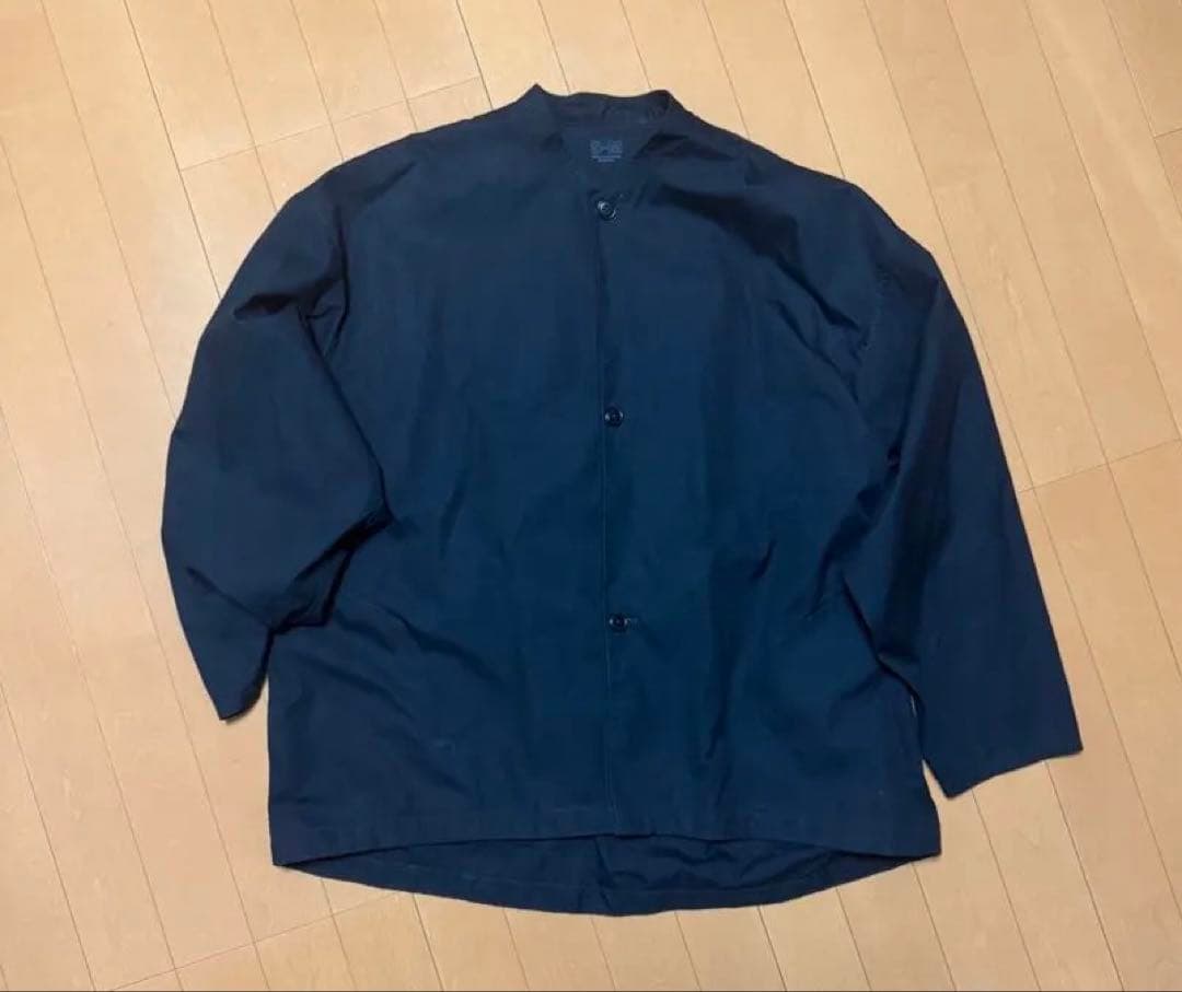 MUJI Labo 撥水高密度織りスタンドカラージャケット S-M ブラック