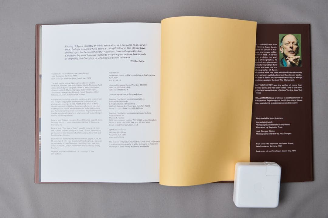 希少 COMING OF AGE Will McBride 初版第3刷