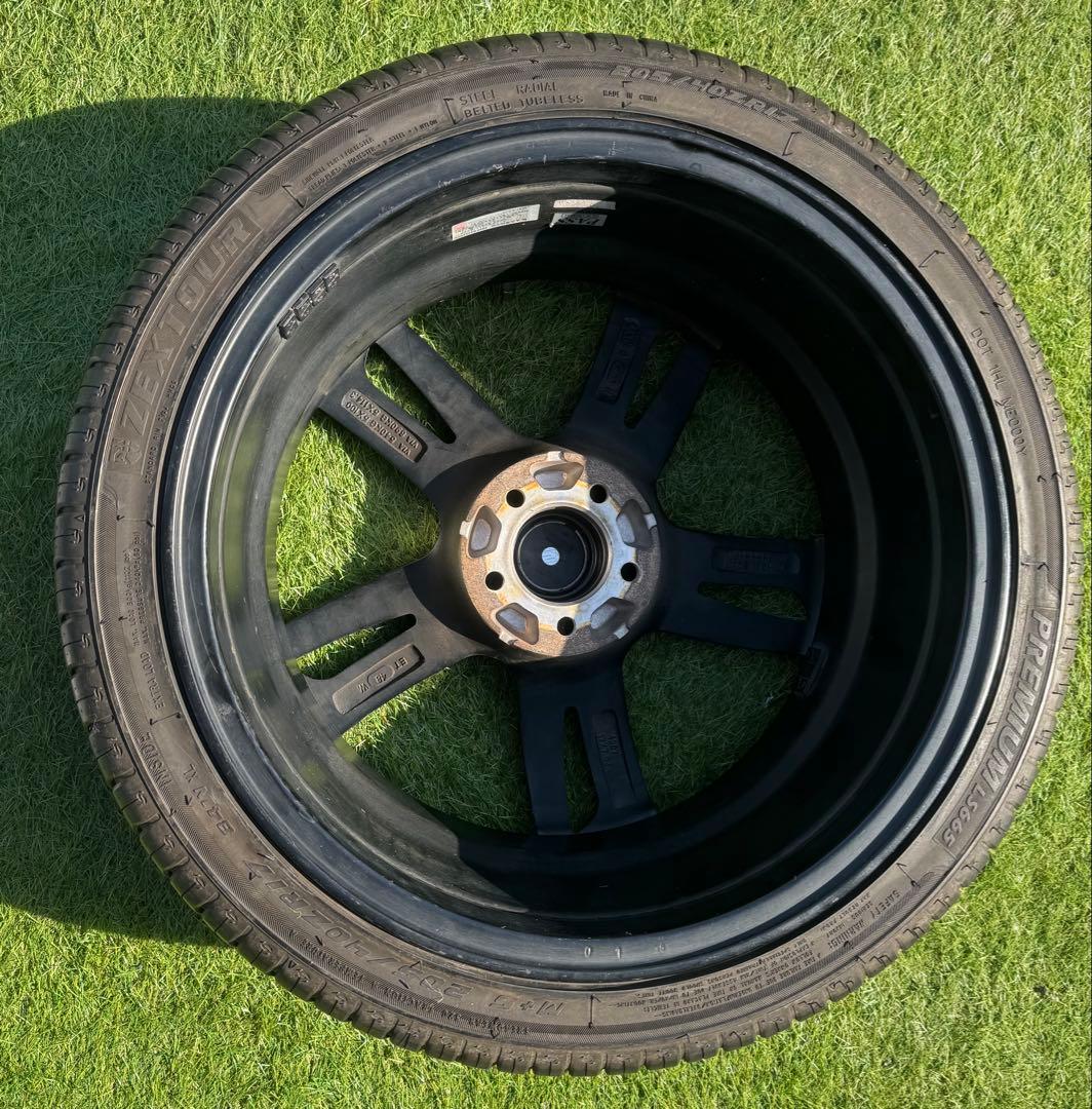 シュタイナー ホイール17インチ タイヤ 205/40r17 PDC 100x5