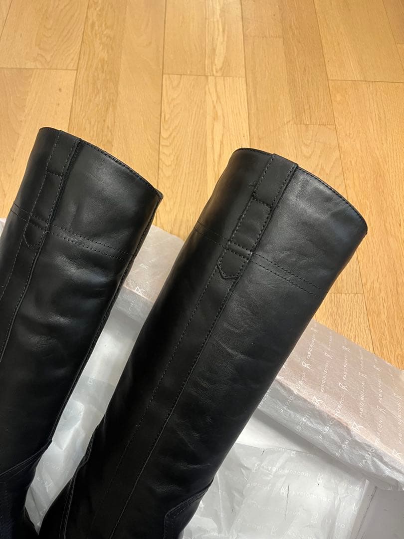【未使用（試着のみ）】ファビオルスコーニ　ロングブーツ　ブラック　38