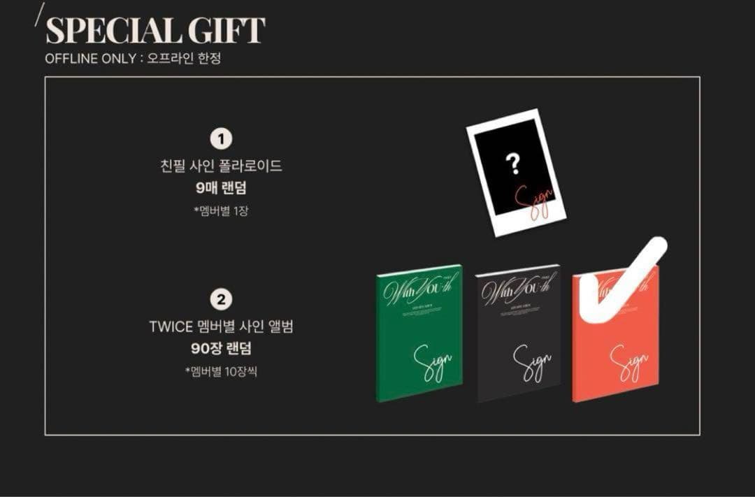 TWICE With Youth モモ　直筆　サイン アルバム 当選品