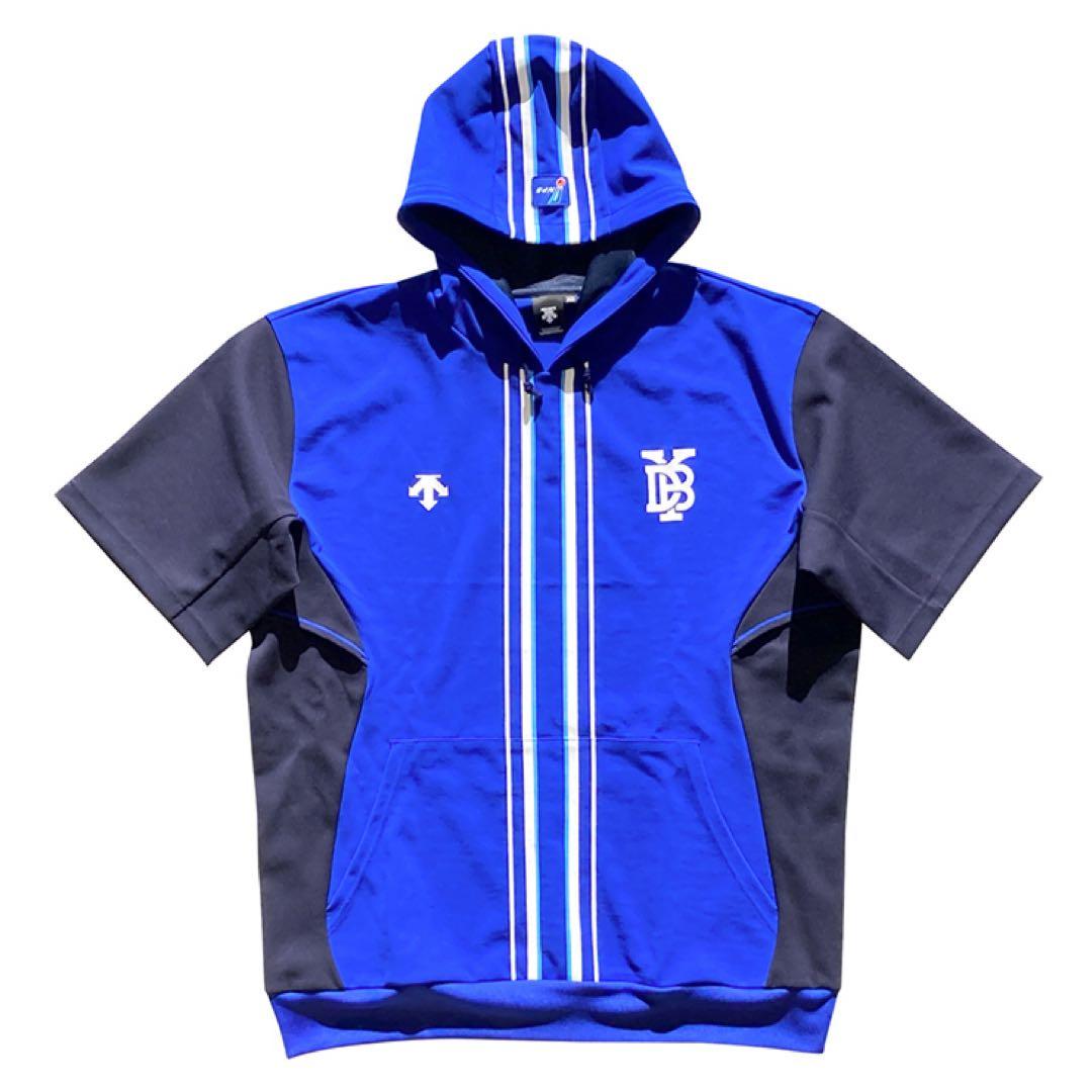 横浜DeNAベイスターズ　オーセンティック半袖スウェットパーカーOサイズ