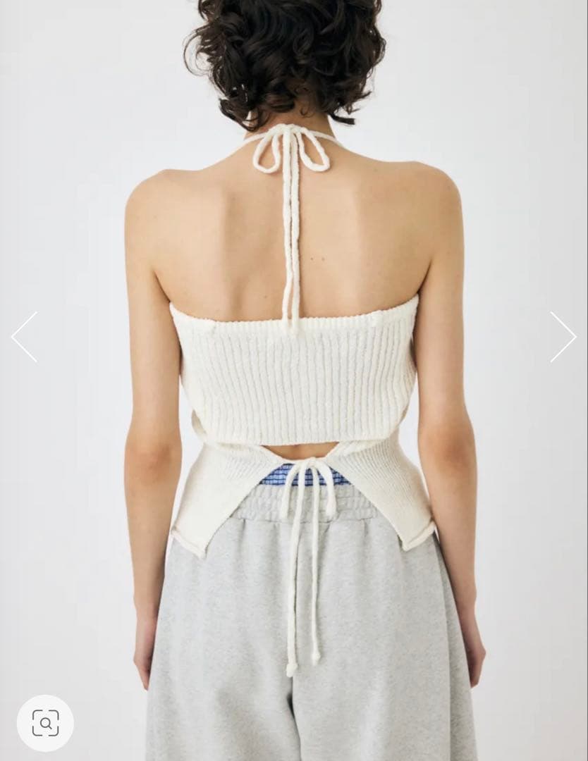 【新品未使用タグ付き】 moussy FRONT BUTTON ニットキャミ