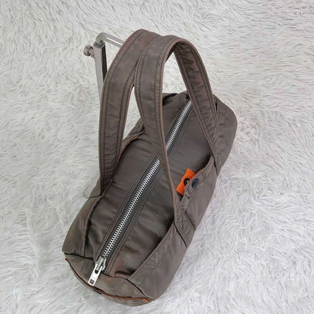 希少 ポーター タンカー ドラム ミニボストン S シルバーグレー 男女兼用