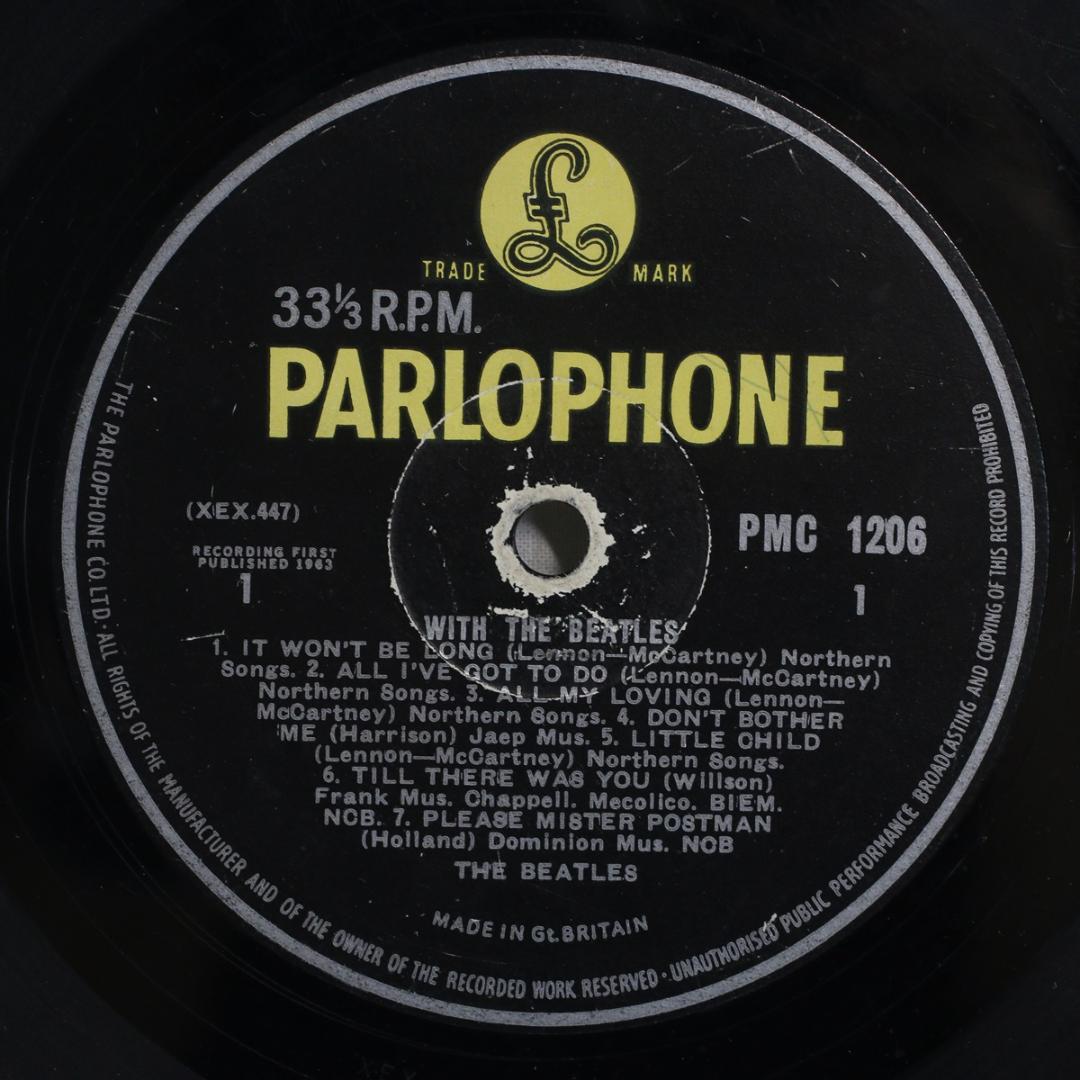 英LP With The Beatles UK盤 Mono 1stプレス MT