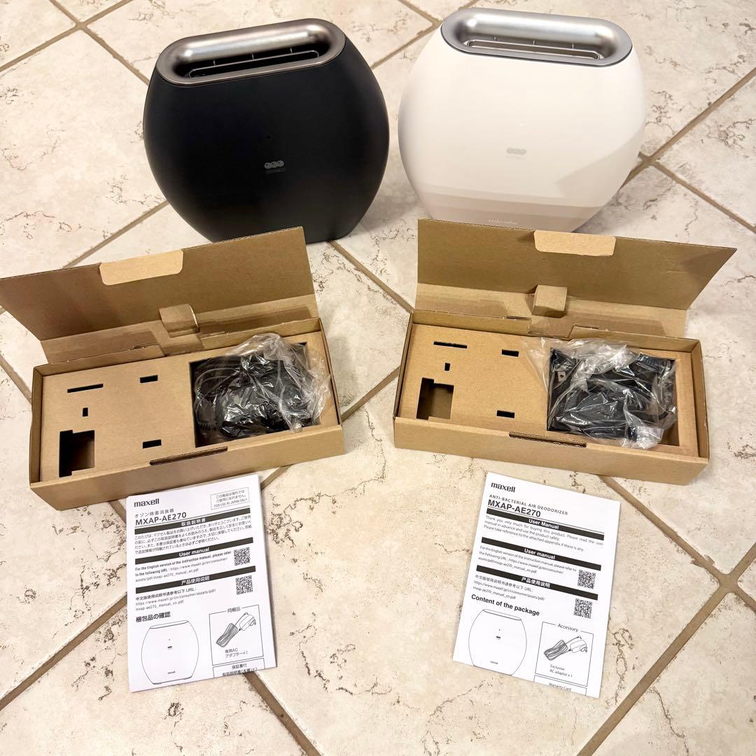 【美品2個セット】maxell オゾン除菌消臭器オゾネオMXAP-AE270BK