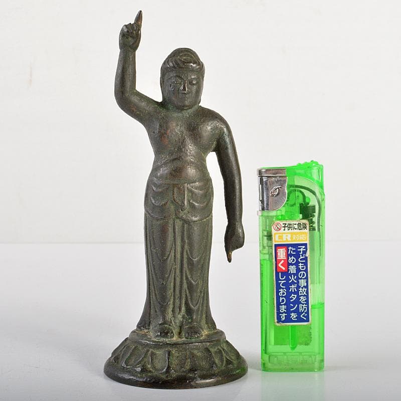 くまくま　仏教美術　古銅　誕生仏　仏像　V　R6707