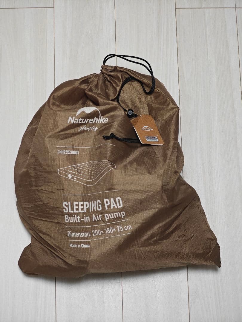 Naturehike エアーマット 電動ポンプ内蔵 キャンプ 3人用