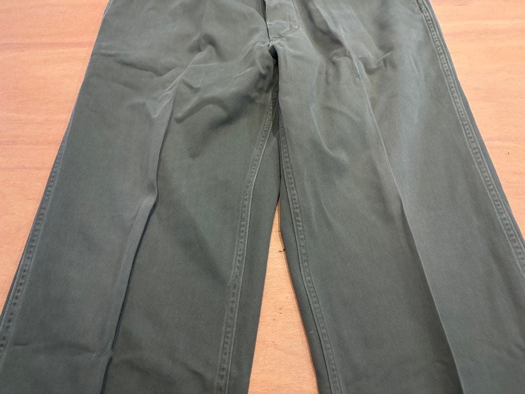 希少 40s 米軍実物 ベイカーパンツ 月桂樹ボタン ユーティリティ パンツ