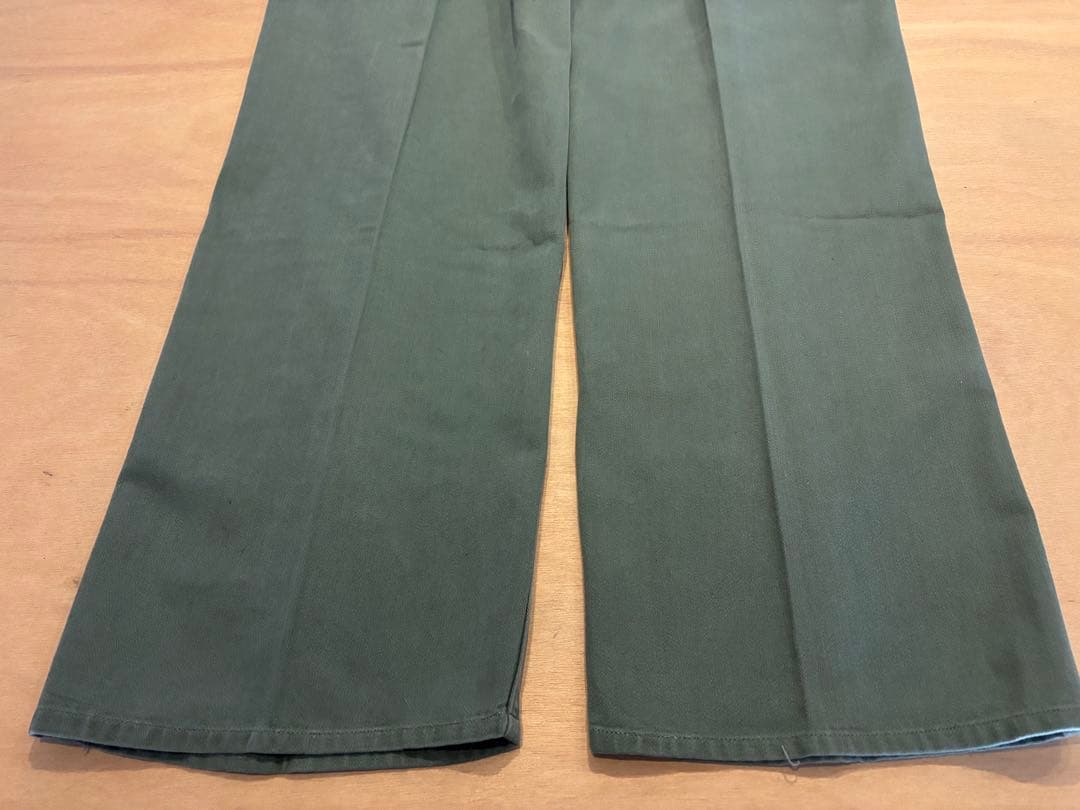 希少 40s 米軍実物 ベイカーパンツ 月桂樹ボタン ユーティリティ パンツ