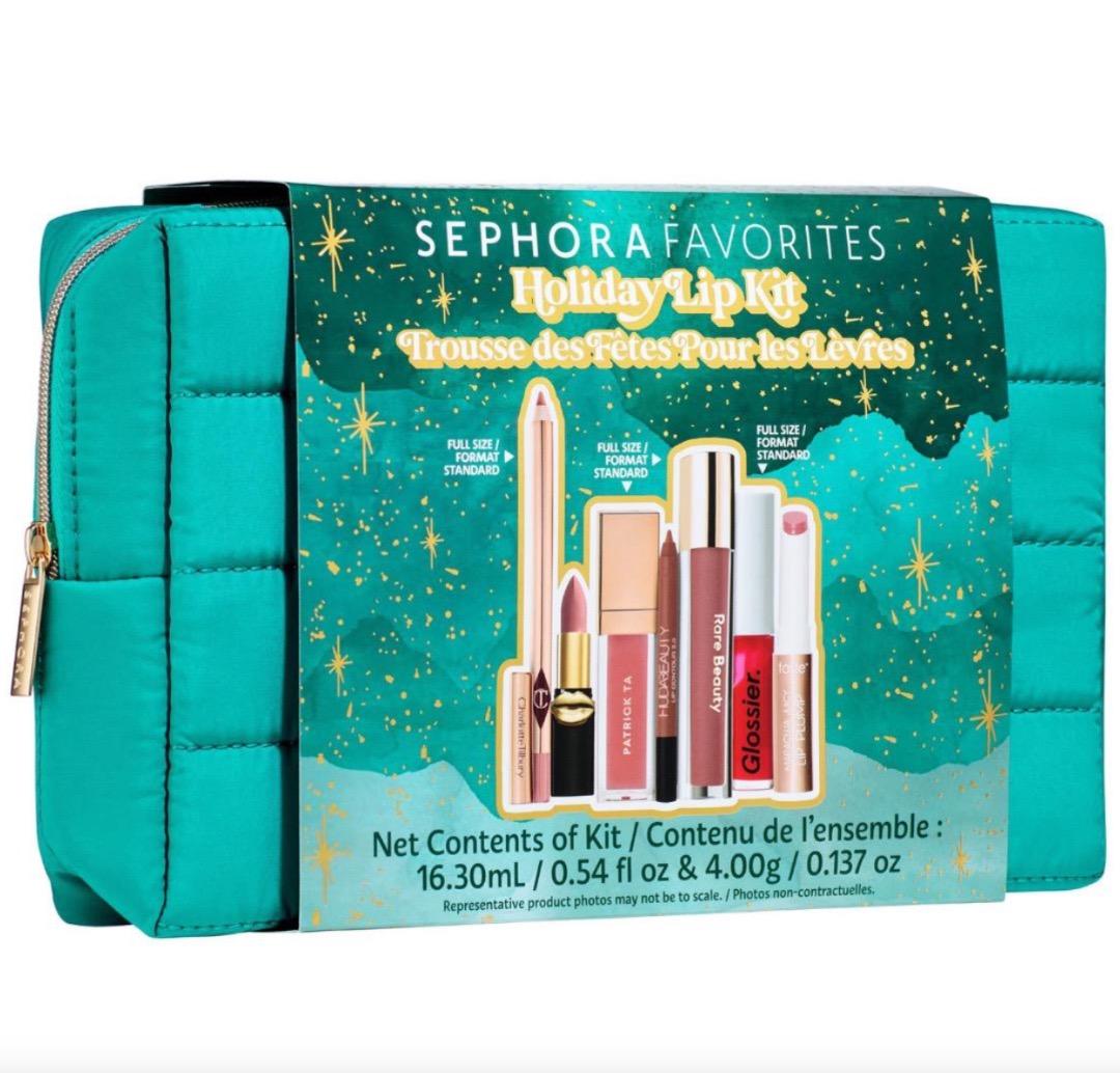SEPHORA　セフォラ　ホリデーリップキット７点　リップグロス　リップライナー