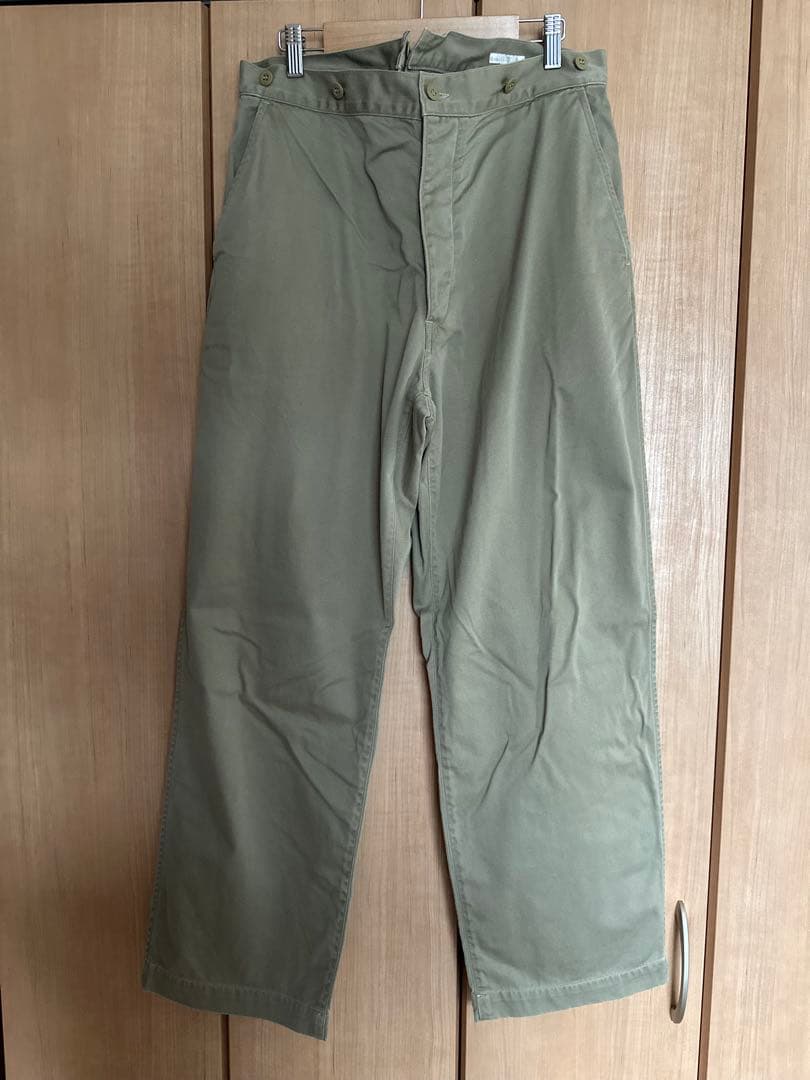 COMOLI コモリ　コットンチノ　オーバーパンツ　チノパン