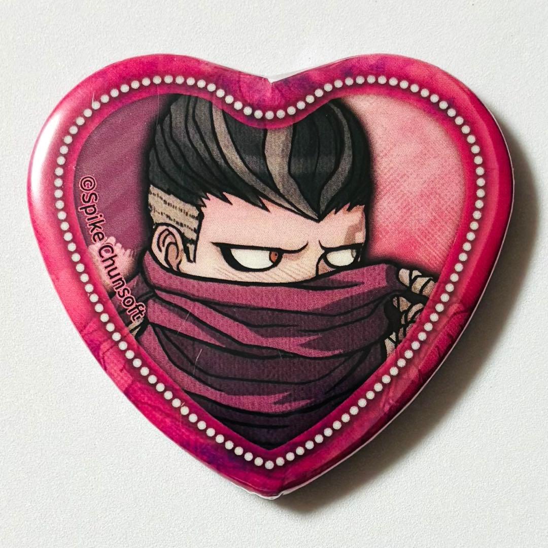 ダンガンロンパ ナンジャタウン テレ顔 照れ顔 ハート缶バッジ 田中眼蛇夢