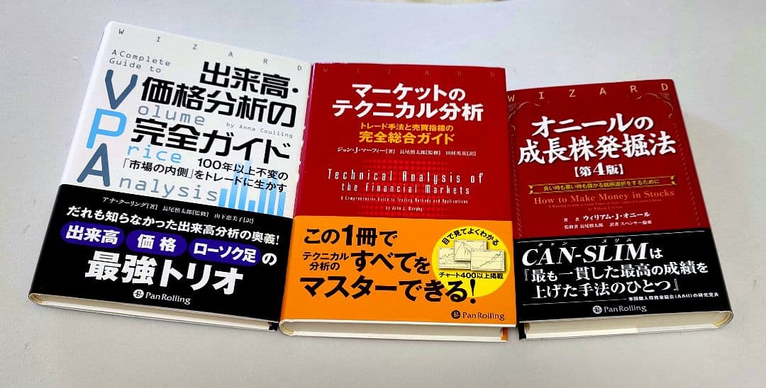 出来高価格分析、マーケットのテクニカル分析、オニールの成長株発掘法