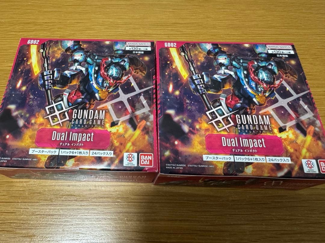 GUNDAMカードゲームのデュアルインパクト　2box