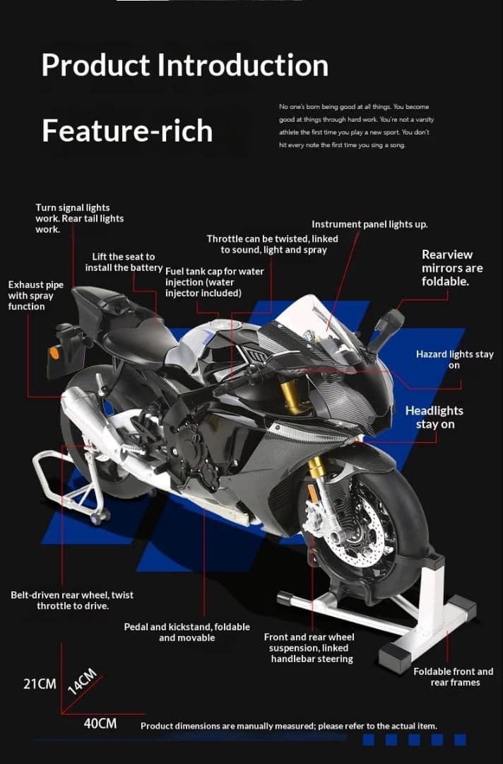 ヤマハ　YZF-R1M 超BIG1/6サイズ