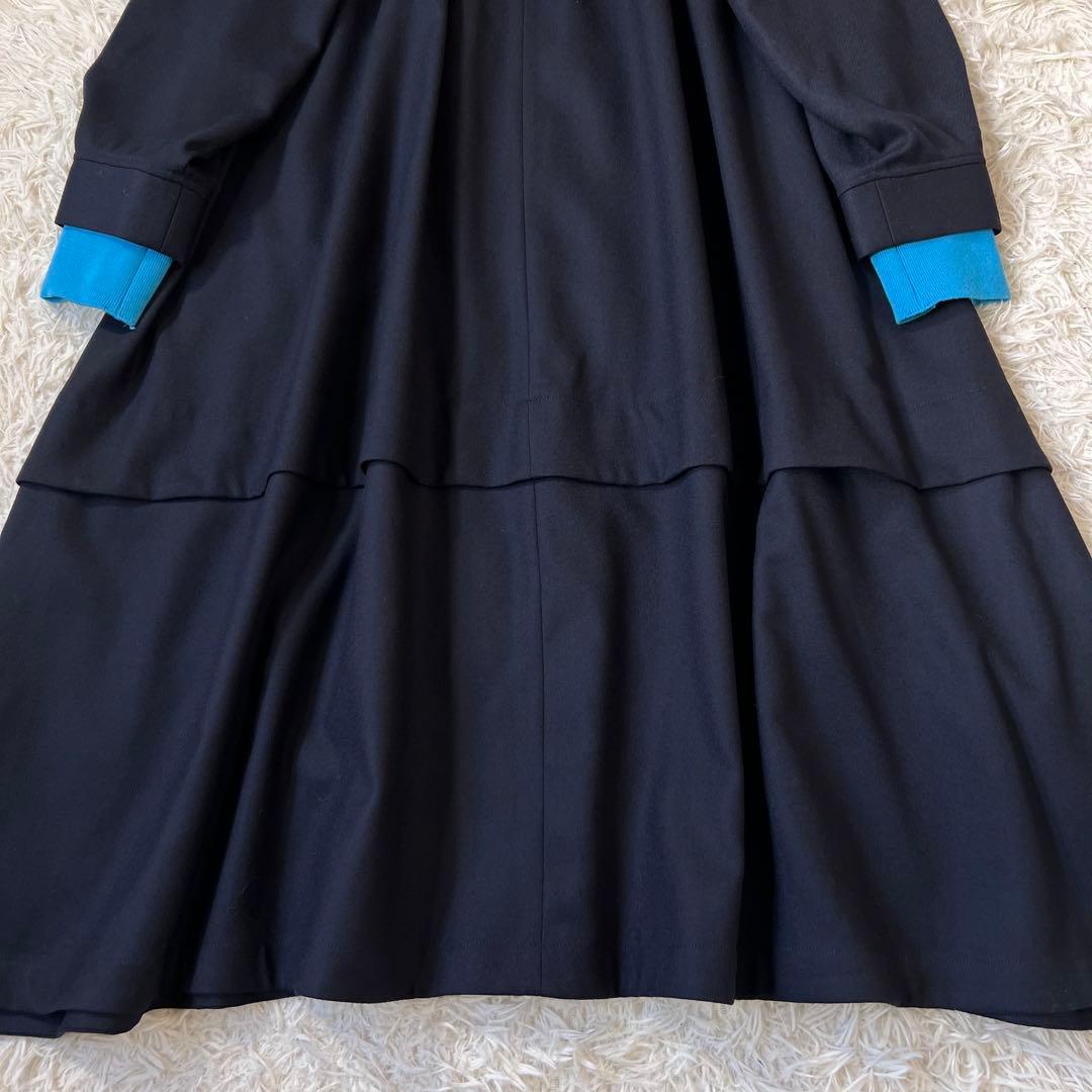 ENFOLD エンフォルド Aライン ニット レイヤードドレス ワンピース