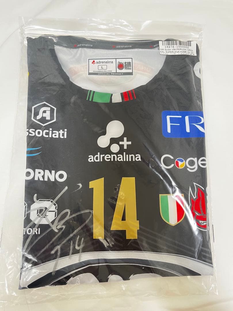 石川祐希 ペールージャ 24-25シーズン ユニフォーム 直筆サイン入り