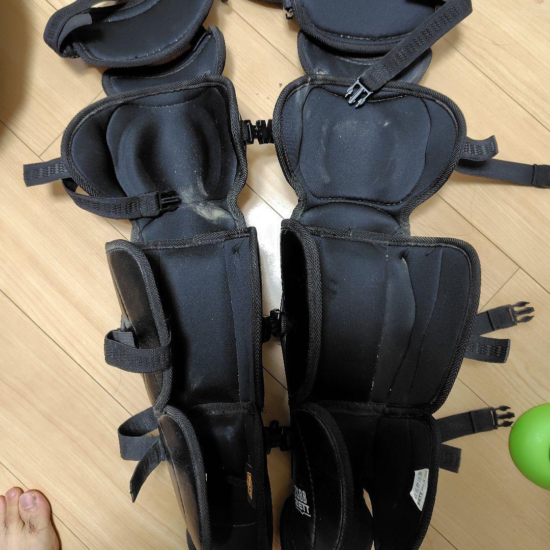 ZETTプロステイタス軟式用 キャッチャー防具セット ブラック