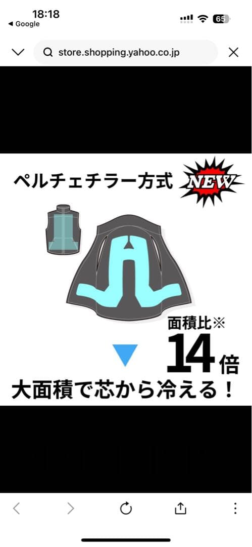 ChillerX ペルチェ方式 空調服