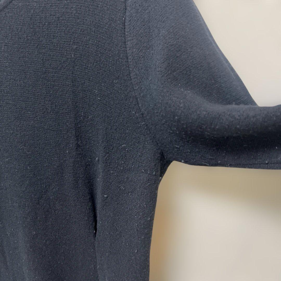 BORDERS at BALCONY ブラック ロングニットワンピース38サイズ