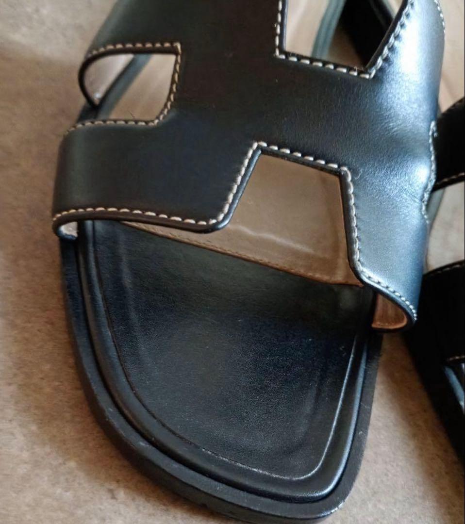 最終お値下げ！　 美品　HERMES　エルメス　オラン　ブラック　37