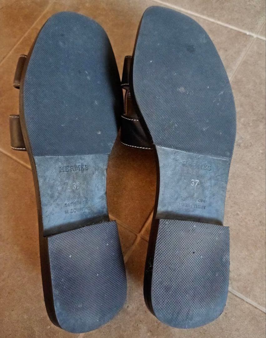 最終お値下げ！　 美品　HERMES　エルメス　オラン　ブラック　37