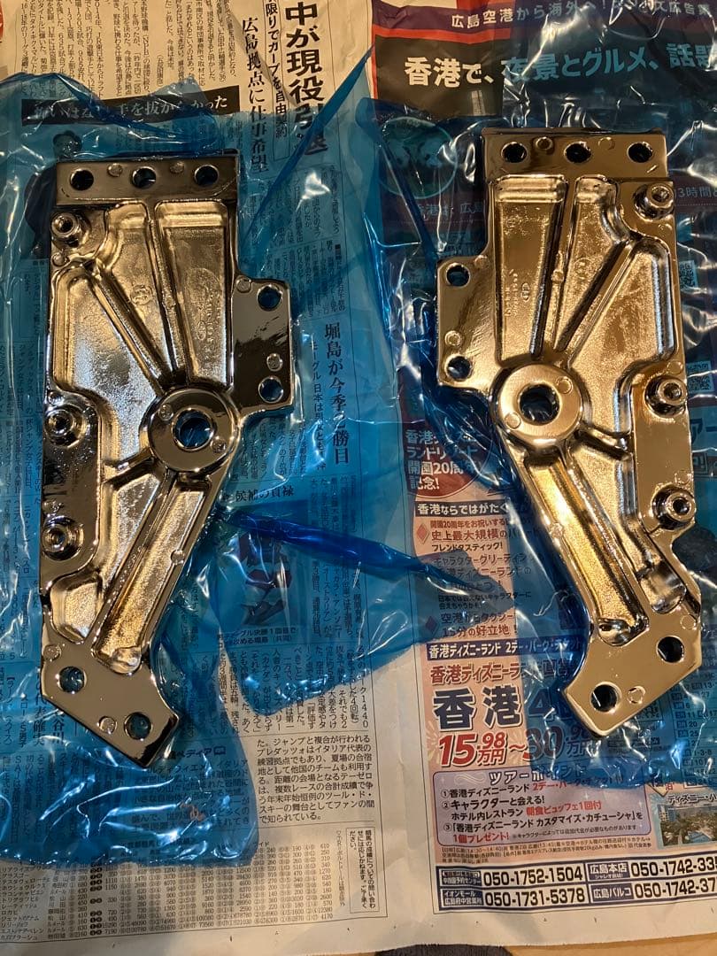 専用ゼファー400 ゼファーxステッププレート【メッキ】ピボットプレート