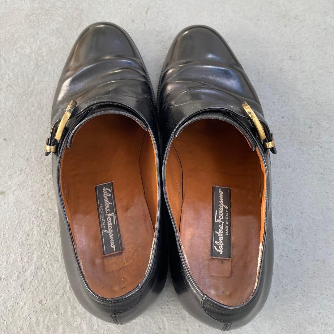 Ferragamo モンクストラップシューズ サイズ6 2E