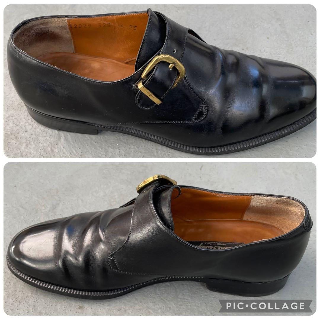 Ferragamo モンクストラップシューズ サイズ6 2E