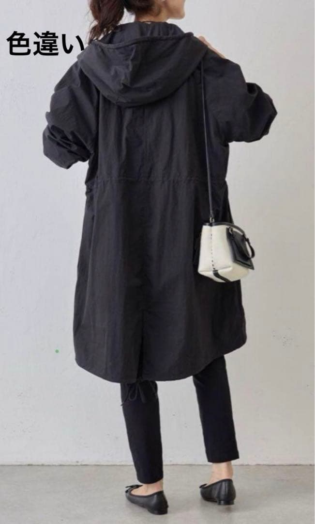 BEARDSLEY ビアズリー コットンナイロンミドル丈モッズコート カーキ