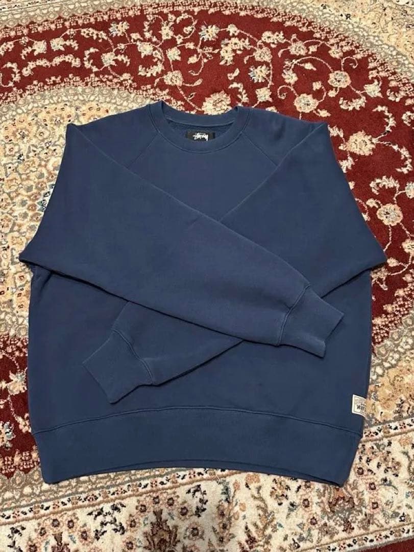 トップス Stussy FLEECE RAGLAN CREW