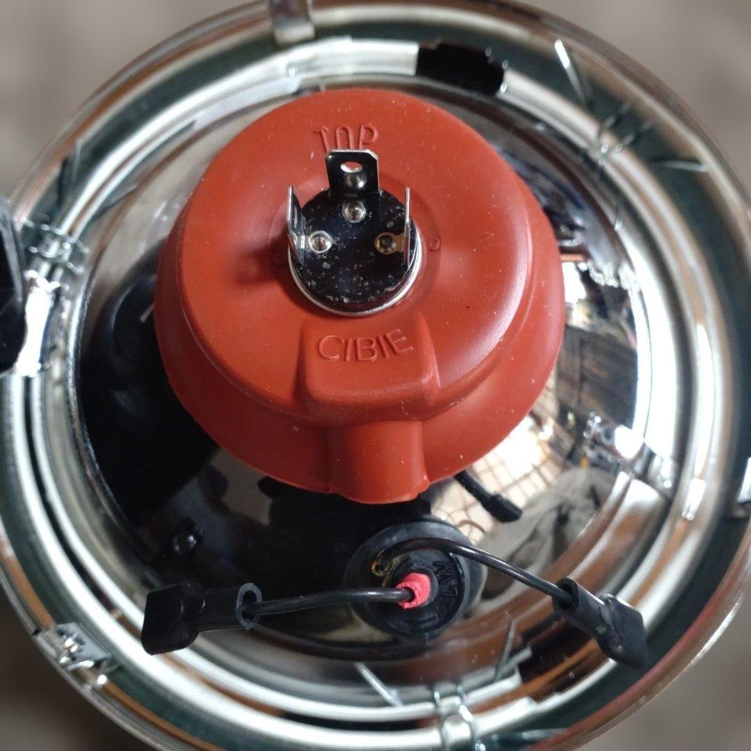 。*。様 CIBIEモト180バイクヘッドライト 円形 プラスチック 金属製