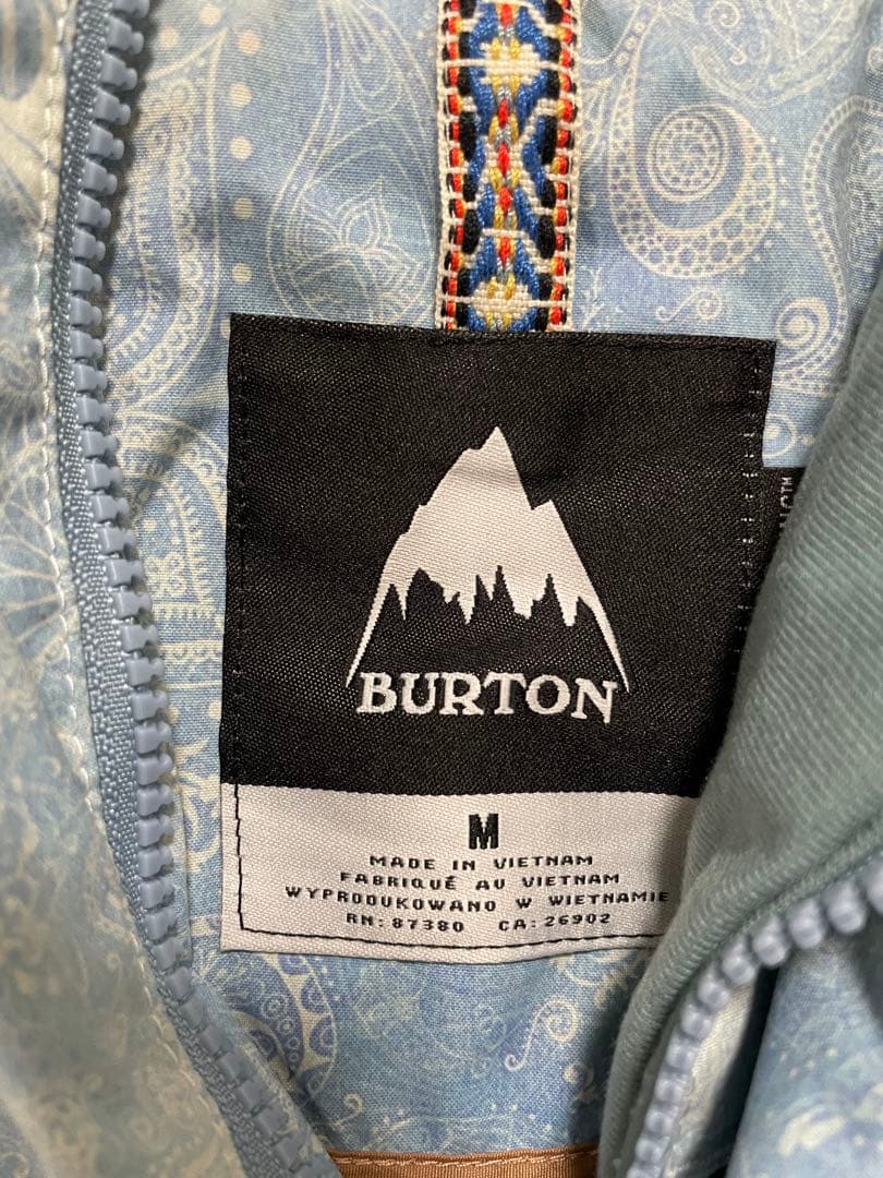 BURTON スノーボードウェア Mサイズ 青系