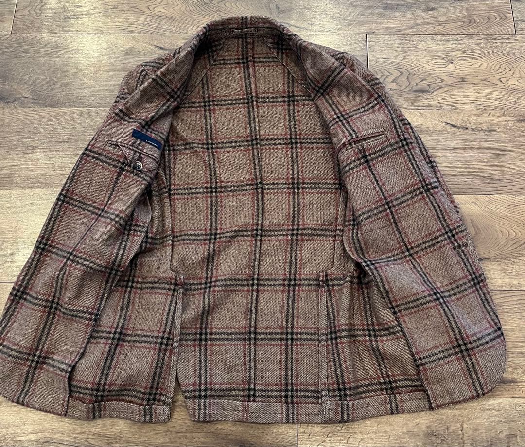 LARDINI チェック　ジャケット