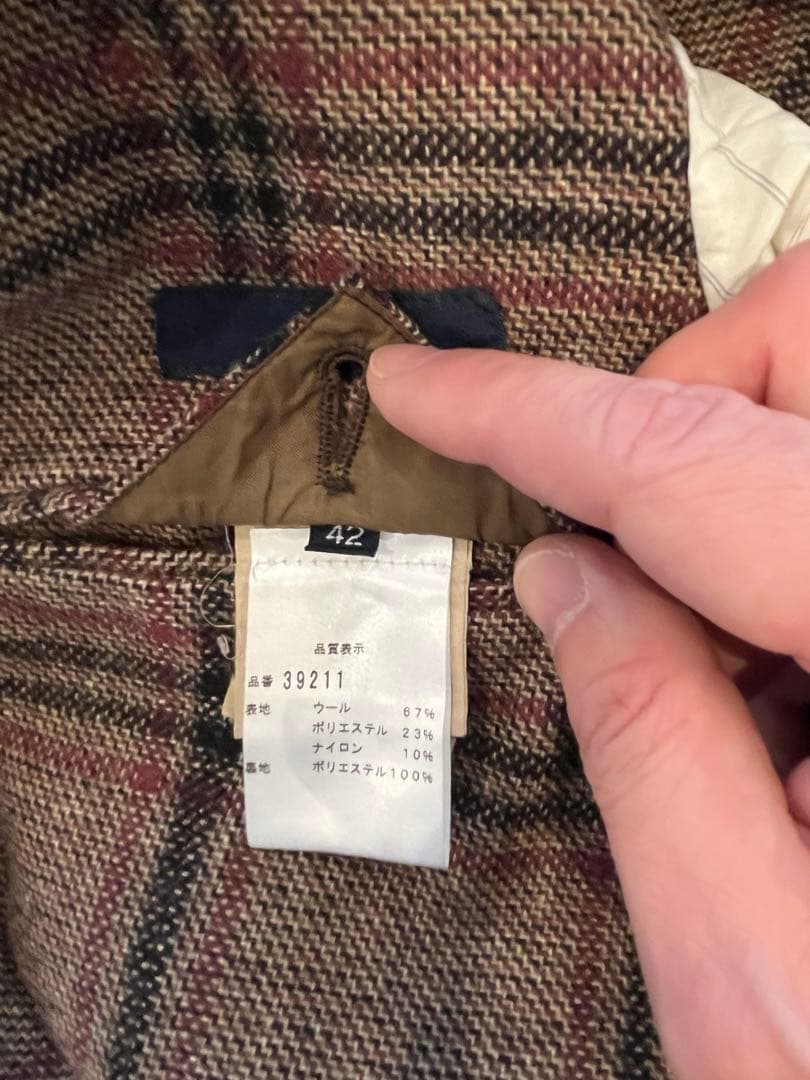 LARDINI チェック　ジャケット