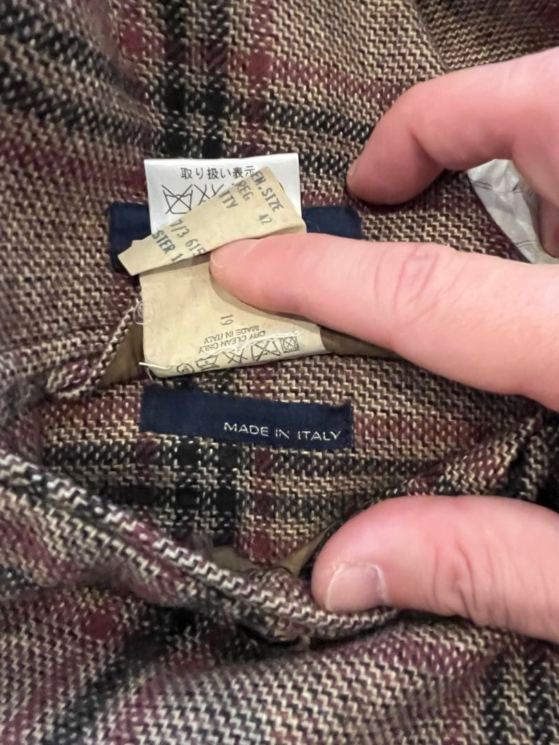 LARDINI チェック　ジャケット