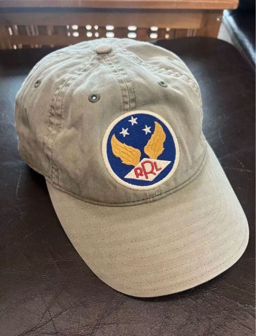 RRL ロゴ　刺繍 キャップ ダブルアールエル　ラルフローレン　Ralph 帽子