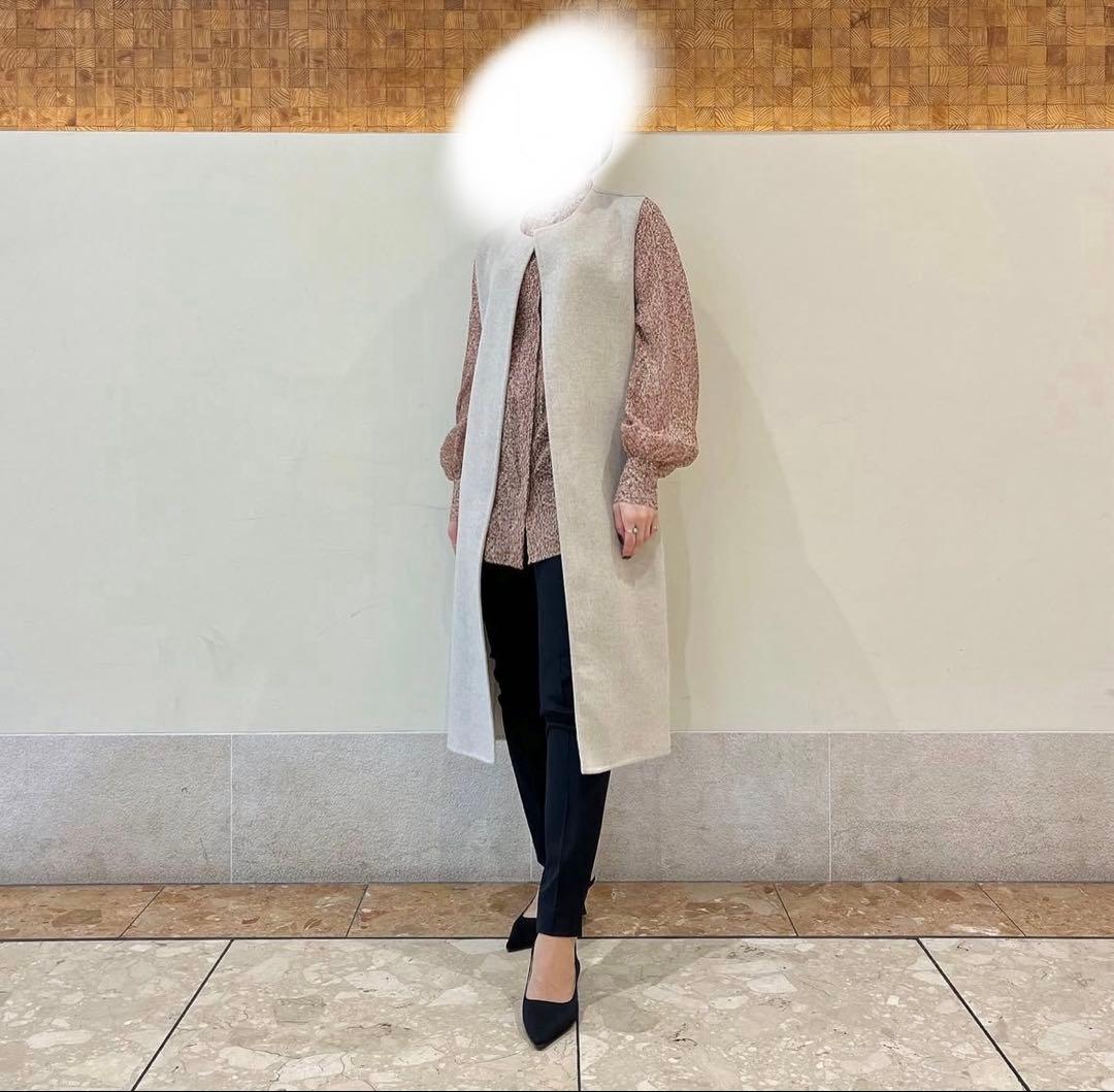 極美品　manzoni24 ロングジレ 38