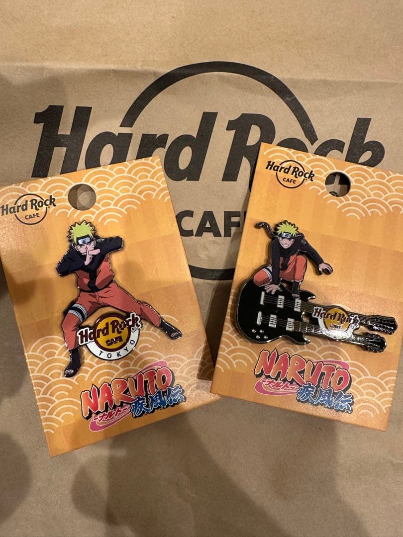 ハードロックカフェ東京 NARUTO ナルト 疾風伝 ピンバッジ 2種セット