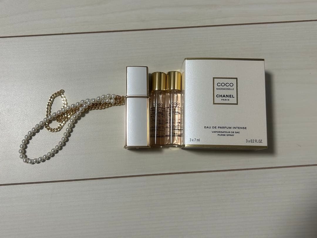 シャネルココマドモアゼルオードゥパルファムアンタンスパーススプレイチェーン付き