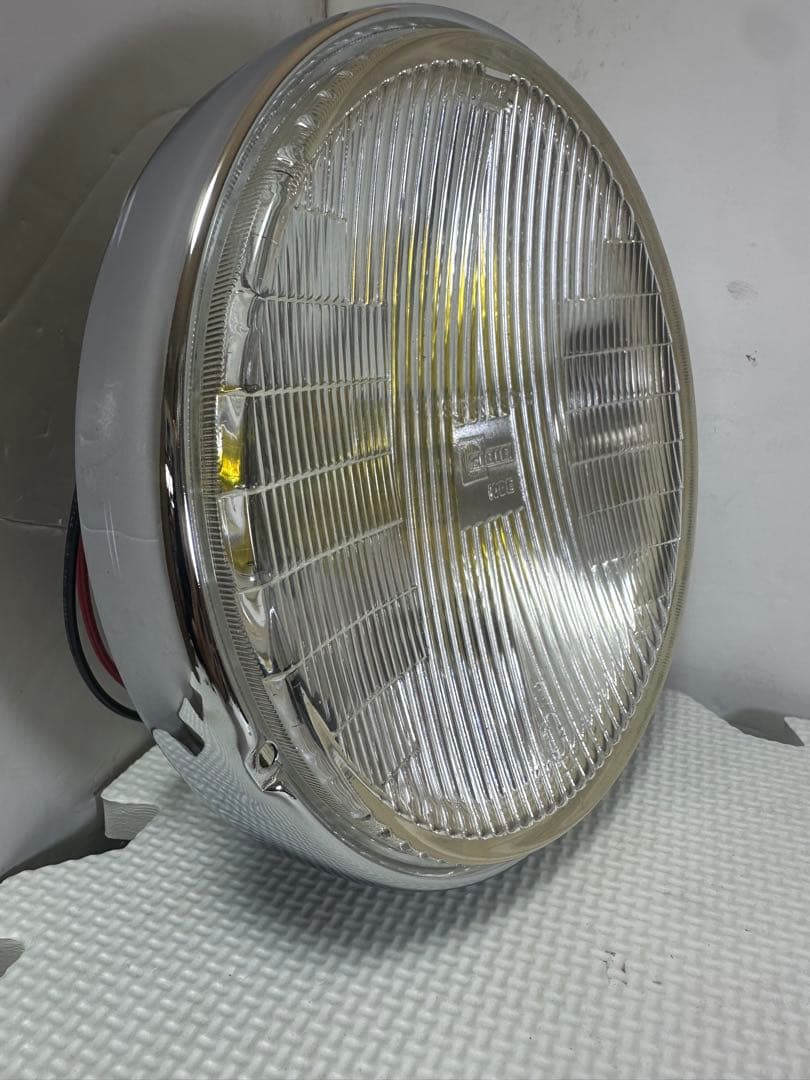 新品当時物シビエスーパーオスカー180πシビエ凹レンズ付ヘッドライト/マーシャル