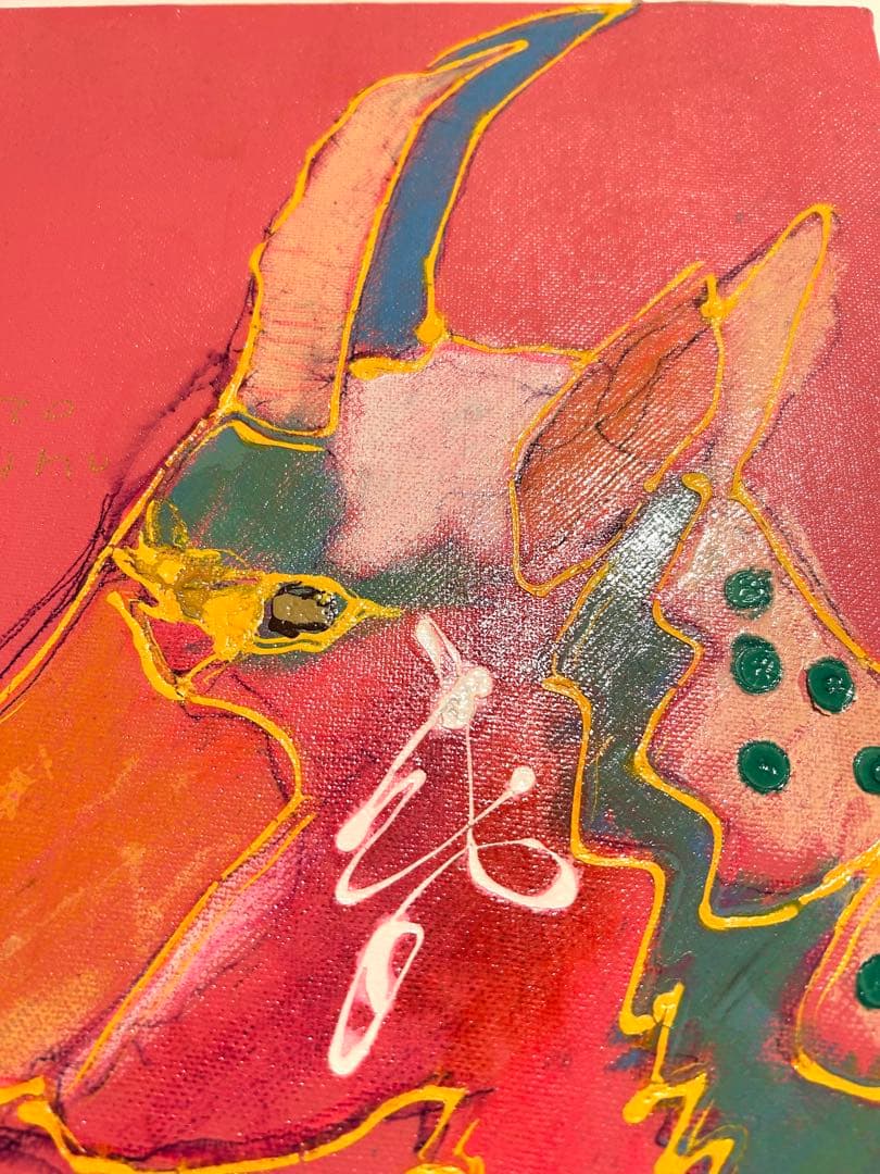 【原画】北村直登 F4 ヤギ 絵画