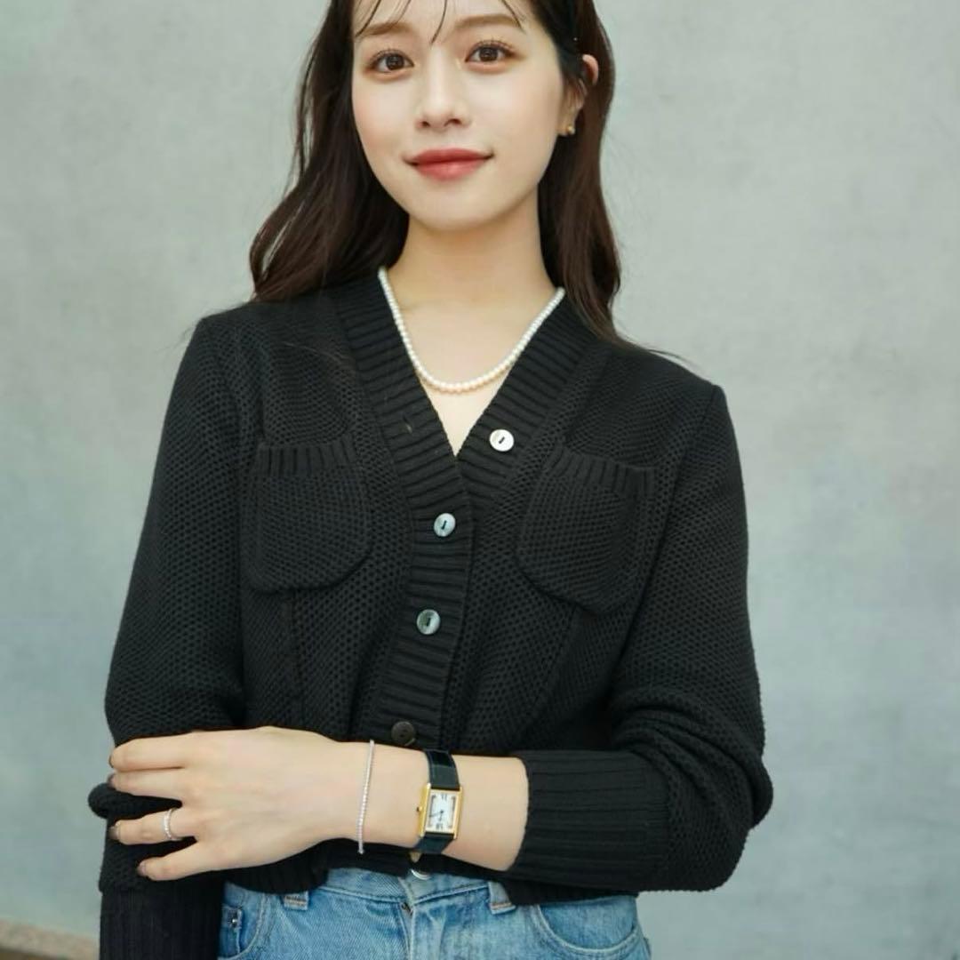 laubeblanc Basket Knit Cardigan アンサンブル