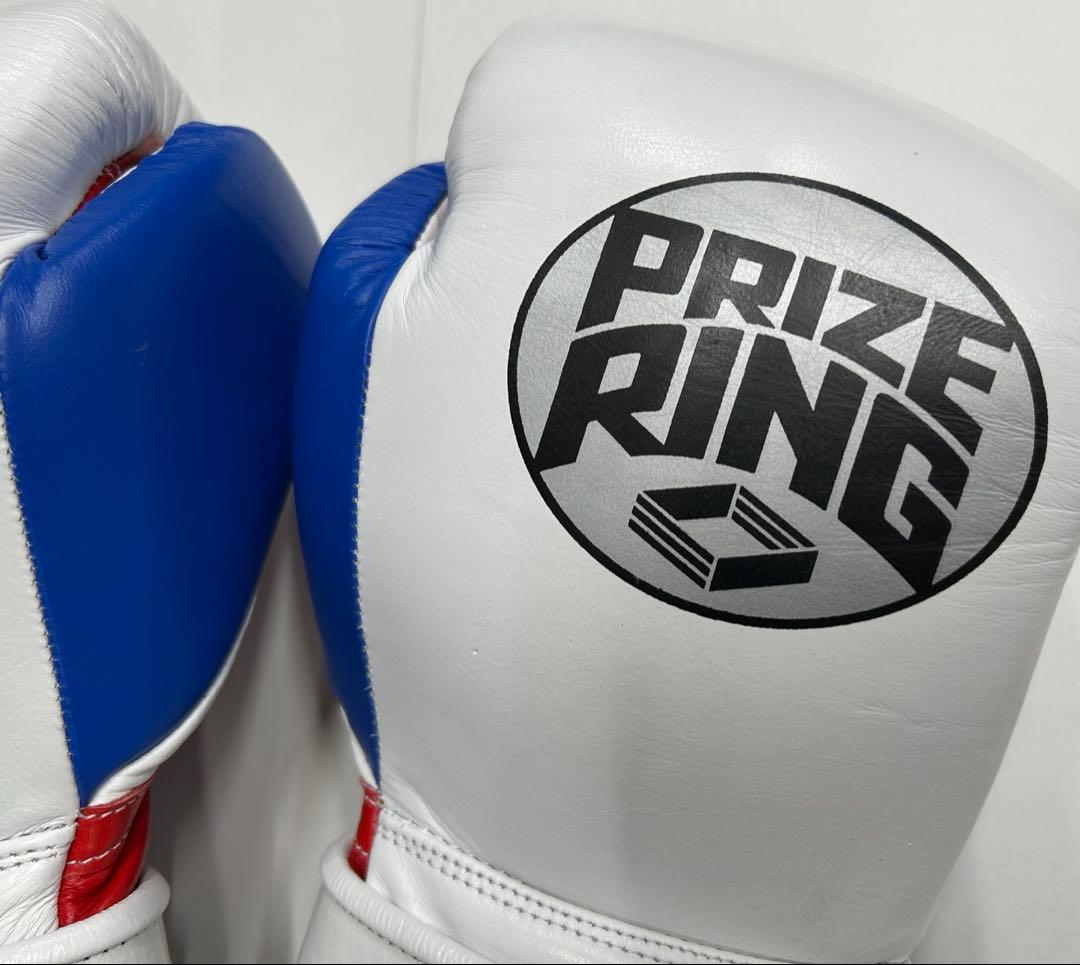 プライズリング　ボクシンググローブ　本革製 10oz 白