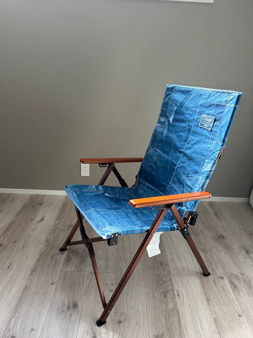 コールマン　デニム風 アウトドアチェア 折りたたみ式