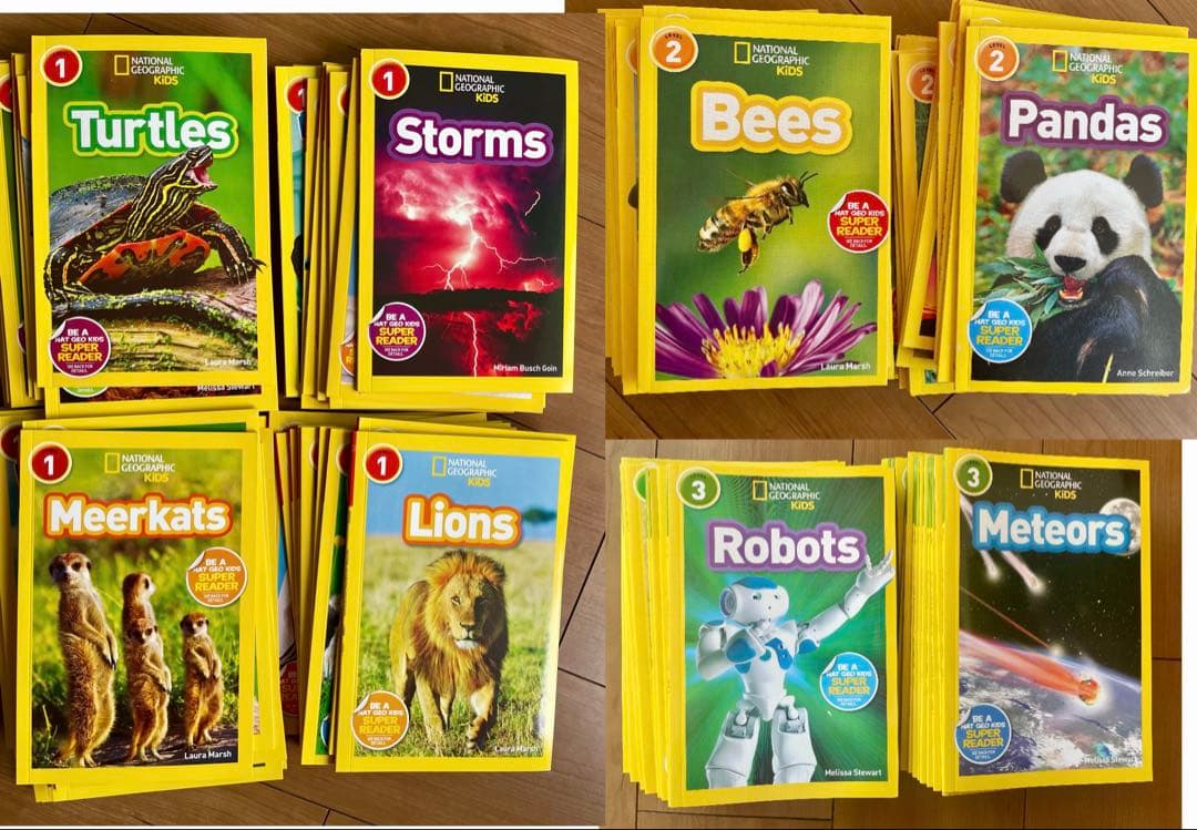 National Geographic Kids L1-3英語絵本125冊セット