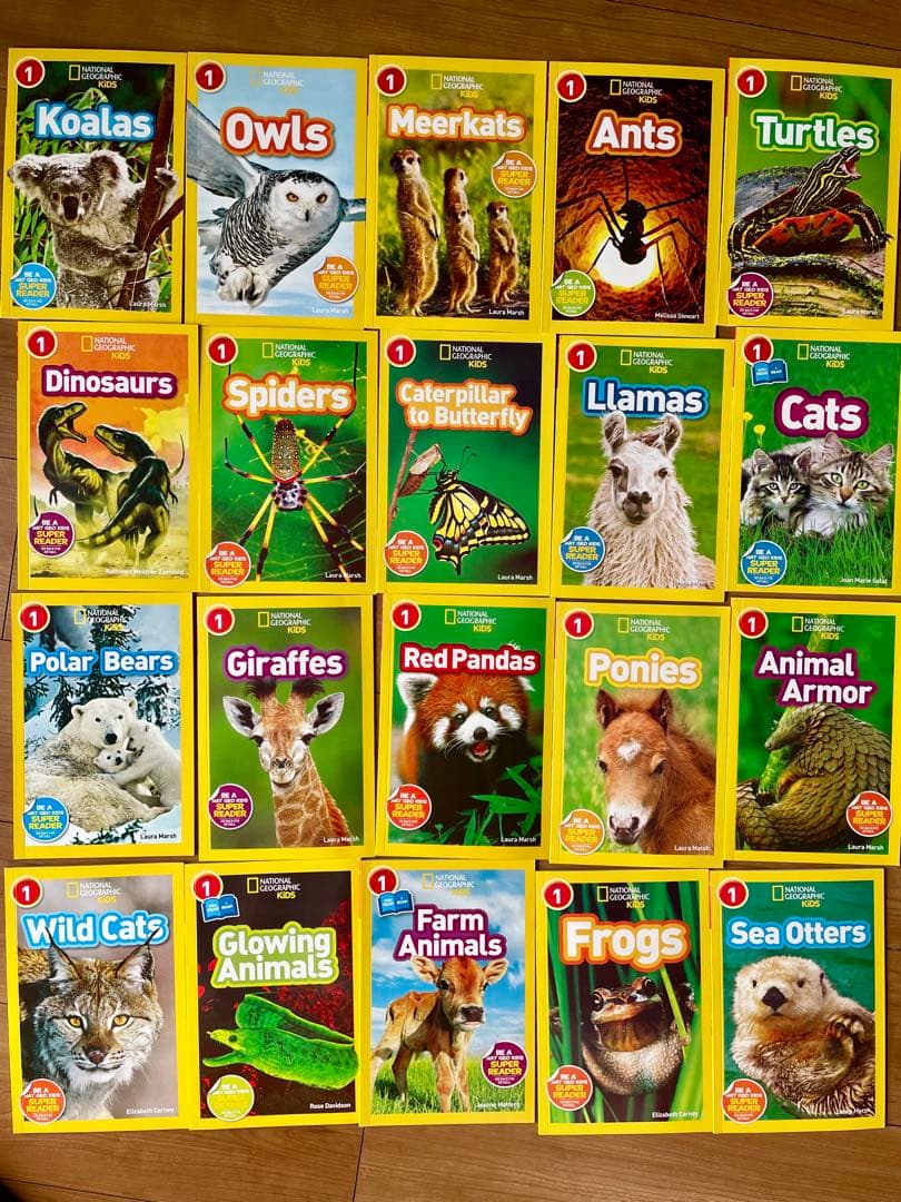 National Geographic Kids L1-3英語絵本125冊セット