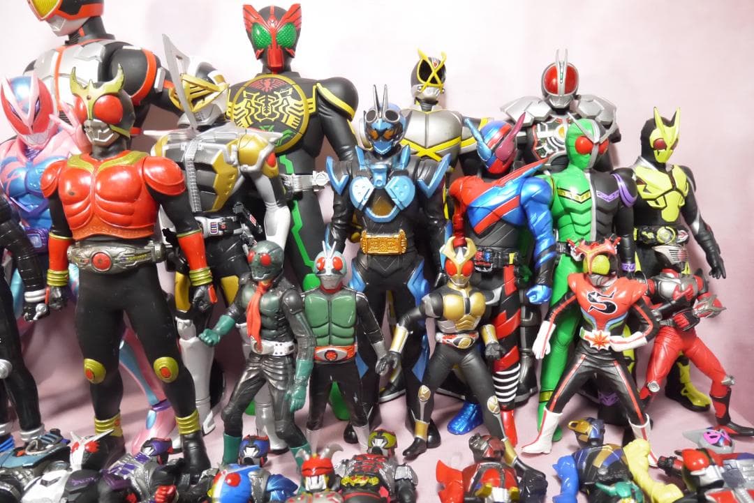 ライダーヒーローシリーズ　ビッグサイズソフビフィギュア　107体セット